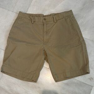 Ralph Lauren Tan Flat Front Chino Shorts